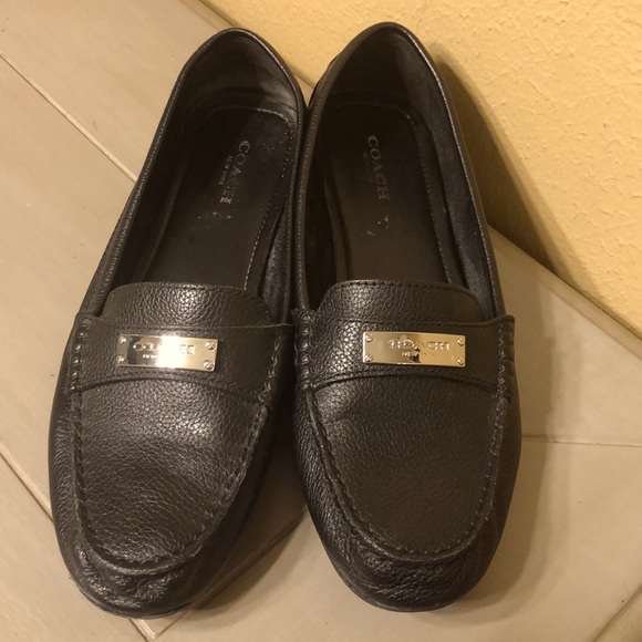 Coach Shoes - Coach black Flats GUC